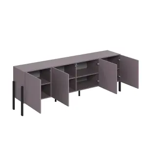 Chic Yukon 25 TV Cabinet 2040mm in Plum - Stylish Entertainment Centre H700mm D400mm