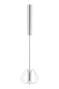 Essentials by Premier Zamin Press And Spin Silver Finish 26cm Whisk