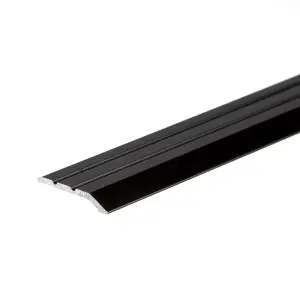 Anodised aluminium door floor bar edge trim threshold ramp 900 x 30mm  A01 black