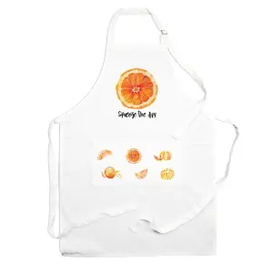 Purely Home Food Pun Novelty Kitchen Apron - Cooking & Baking Gift - Squeeze the Day