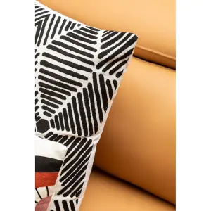 Bosie Ozella Black And White Square Cushion