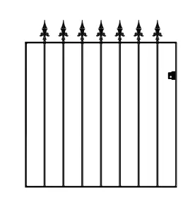 SAXA Spear Top Metal Garden Gate 914mm GAP x 950mm High SAZP05/3