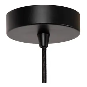 Lucide Danza Classic Pendant Light 25cm - 1xE27 - Black