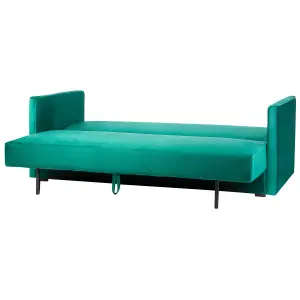 Sofa Bed EKSJO Emerald Green Velvet