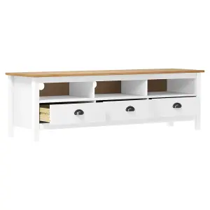 TV Cabinet White 140x40x35.5 cm Engineered Wood