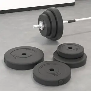 Weight Plates 6 pcs 30 kg Cement Fitness Gym Essential