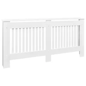 Berkfield Radiator Cover White MDF 172 cm