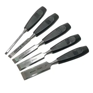 5 Piece Wood Chisel Set - 6mm 32mm- Rigid Scraper Tool - Decorating DIY Tool