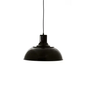 Interiors by Premier Brook Black Metal Pendant Light