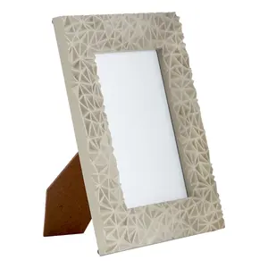 Interiors by Premier Geo Grey High Gloss Photo Frame