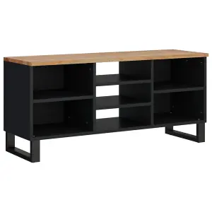 Berkfield TV Cabinet 100x33x46 cm Solid Wood Acacia&Engineered Wood