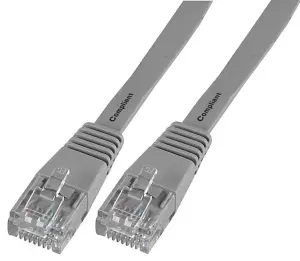 PRO SIGNAL - Flat Cat5e LSOH Ethernet Patch Lead, 5m Grey