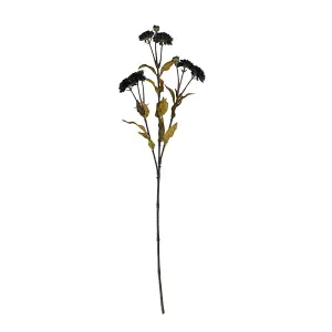 Chrysanthemum Stem - Plastic - L14 x W19 x H65 cm - Black