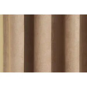 Biller Eyelet Thermal Light Reducing Curtain (Set of 2) Latte / 229cm Width x 229 cm Drop