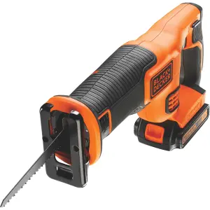 Black+Decker 18V 1 x 1.5 Li-ion Cordless Reciprocating saw BDCR18C1-GB