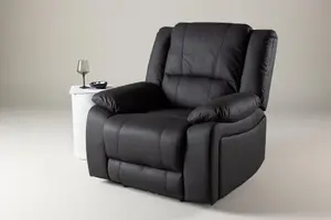 Singapore Recliner Armchair,Black