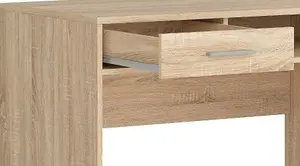 Office Desk Dressing Table Drawer Console Open Shelf Sonoma Oak Finish Nepo