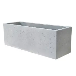 Verve Light grey Light grey Rectangular Planter (H)22cm (W)22cm