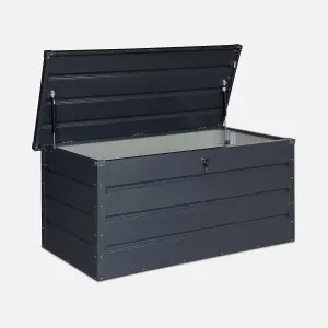 sweeek. Metal garden box 385L Detroit Anthracite 99x61x62 cm