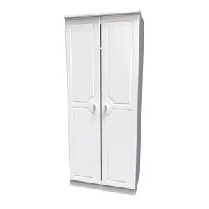 Kendal 2 Door Wardrobe in White Ash (Ready Assembled)