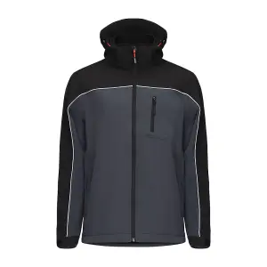 Timco - Soft Shell Jacket - Grey/Black (Size X Large - 1 Each)