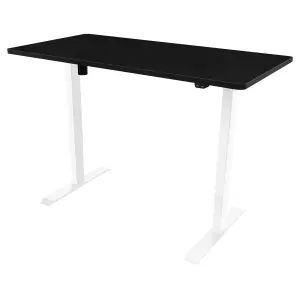 Dellonda Single Motor Height Adjustable Electric Sit & Stand Office Desk - Black