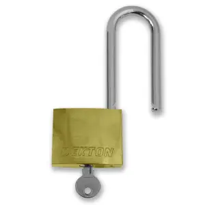 Dekton 40mm Long Shackle Titanium Iron Padlock, 3 Keys