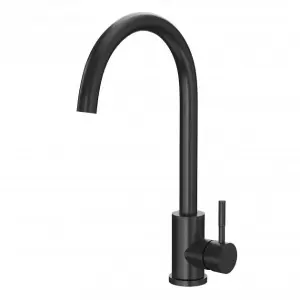 UK Home Living Avalon Icon Black Kitchen Mixer Tap