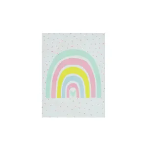 Arthouse Sunshine & Rainbow Pink Canvas art, Set of 2 (H)40cm x (W)30cm