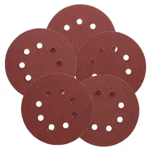 125mm 5" Hook And Loop Sanding Sander Abrasive DA Discs Medium 80 Grit 5pc