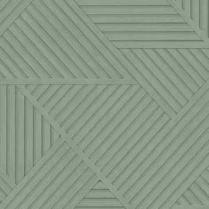 Wood Geometric Wallpaper Sage Holden 13200