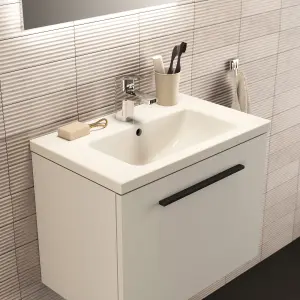 Ideal Standard i.life S Compact Matt White Wall-mounted Bathroom Vanity unit (H) 440mm (W) 600mm