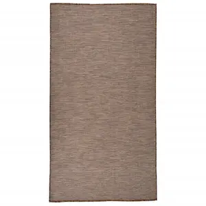 Berkfield Outdoor Flatweave Rug 80x150 cm Brown