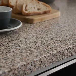 d-c-fix Granite Beige Self Adhesive Vinyl Wrap Film for Kitchen Doors and Worktops A4 Sample 297mm(L) 210mm(W)