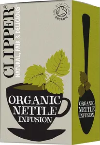 Clipper Organic Nettle Tea Bags | 120 Stinging Nettle Infusion Teabag Sachets (6X Boxes Of 20) | Bulk Buy, Home & Catering | Caffeine-Free Herbal