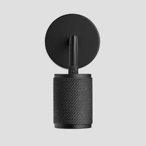 Industville Knurled Edison Wall Light, Black