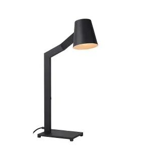 Lucide Mizuko Modern Desk Lamp - 1xE14 - Black