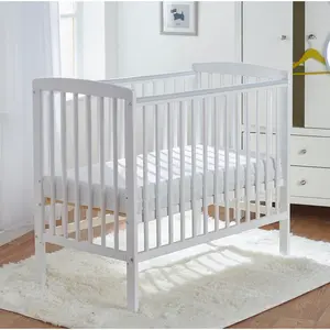 Sydney Mini Cot with Mattress White