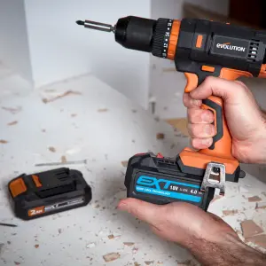 Evolution 18V Li-ion Brushed Cordless Combi drill (1 x 2Ah) - R13CMB-Li