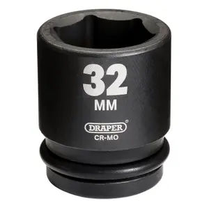 Draper Expert 32mm 3/4" Square Drive Hi-Torq 6 Point Impact Socket (28743)