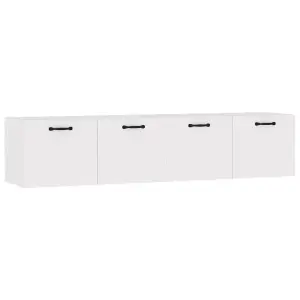 Berkfield Wall Cabinets 2 pcs High Gloss White 60x 36.5x35 cm Engineered Wood