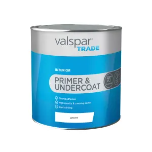 Valspar Trade White Matt Wall & ceiling Primer & undercoat, 2.5L