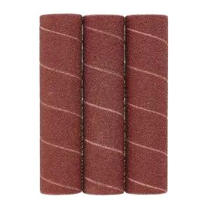 Draper Aluminium Oxide Sanding Sleeves, 25 x 115mm, 80 Grit (Pack of 3) 08403