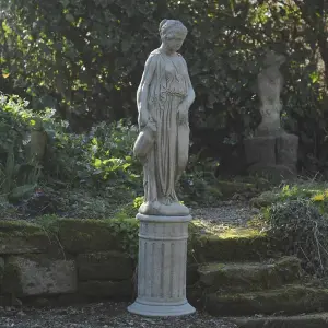 Classic Stone Cast Woman statue with a Jug of Water