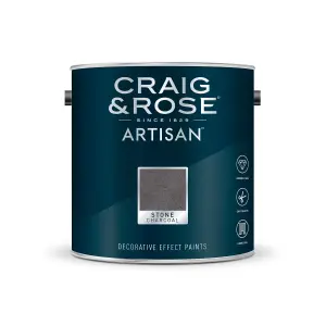 Craig & Rose Artisan Charcoal Stone Textured effect Matt Topcoat Special effect paint, 2.5L