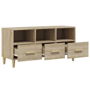 Berkfield TV Cabinet Sonoma Oak 102x36x50 cm Engineered Wood