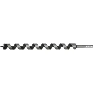 30mm x 465mm Hardened Auger Drill Bit with Hex Shank for Woodworking