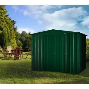 8 x 5 Apex Metal Garden Shed - Heritage Green (8ft x 5ft / 8' x 5' / 2.5m x 1.5m)