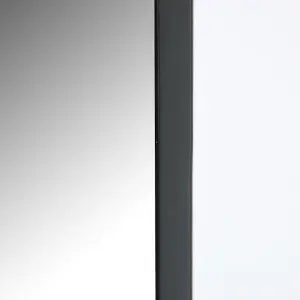 Melody Maison Tall Black Wall / Floor / Leaner Mirror 47cm x 142cm