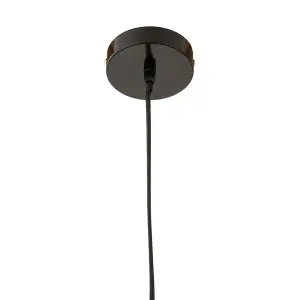 Interiors by Premier Bryen Black Metal Pendant Light